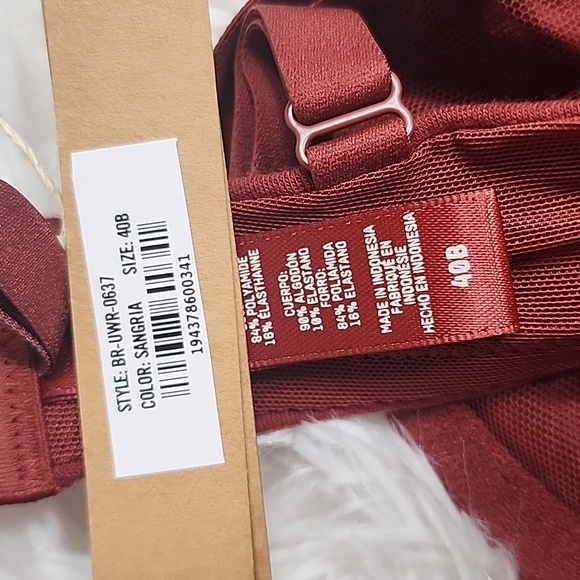 SKIMS COTTON JERSEY T-Shirt Bra/Sangria/38A, 40B/ NWT - Picture 14 of 15